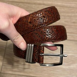 Vintage WCM brown leather belt